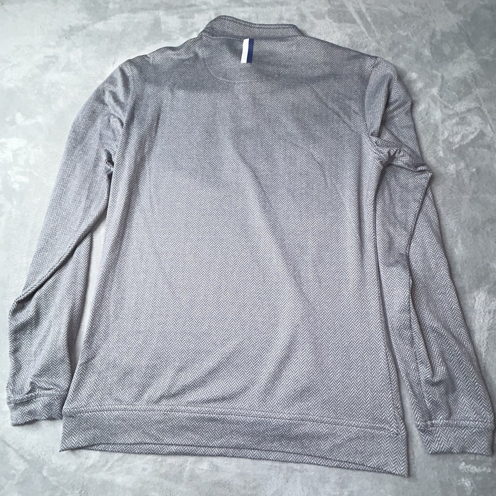 Rhoback Sweater Mens Small Gray Quarter Zip Performance Golf Pullover Athletic - Picture 5 of 9
